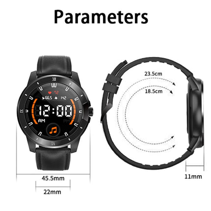 MX12 1.3 inch IPS Color Screen IP68 Waterproof Smart Watch, Support Bluetooth Call / Sleep Monitoring / Heart Rate Monitoring, Style:Silicone Strap(Silver)-garmade.com