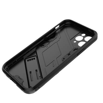 Punk Armor 2 in 1 PC + TPU Shockproof Case with Invisible Holder For iPhone 11(Red)-garmade.com