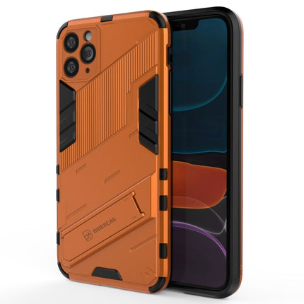 Punk Armor 2 in 1 PC + TPU Shockproof Case with Invisible Holder For iPhone 11 Pro Max(Orange)-garmade.com