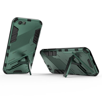 Punk Armor 2 in 1 PC + TPU Shockproof Case with Invisible Holder For iPhone 6 & 6s(Green)-garmade.com