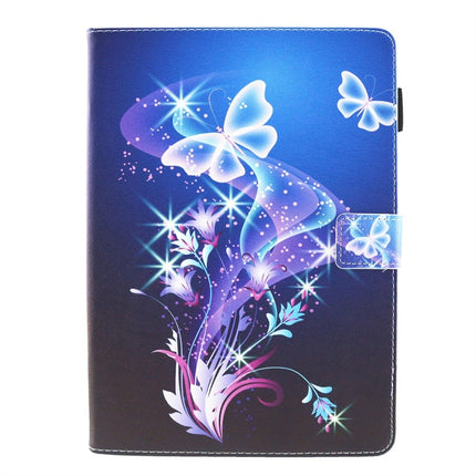 For iPad 10.2 2021 / 2020 / 2019 Coloured Drawing Pattern Horizontal Flip Leather Case with Holder & Card Slots & Photo Frame(Fantasy Butterfly)-garmade.com