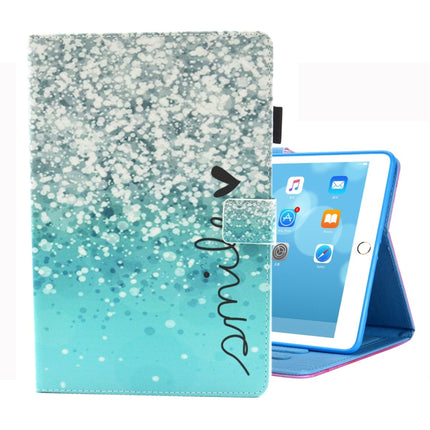For iPad 10.2 2021 / 2020 / 2019 Coloured Drawing Pattern Horizontal Flip Leather Case with Holder & Card Slots & Photo Frame(Beautiful Bubbles)-garmade.com