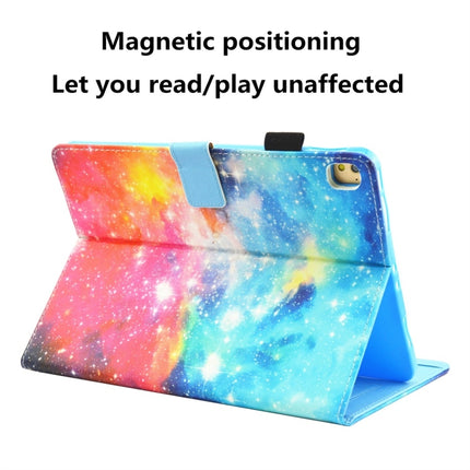 For iPad 10.2 2021 / 2020 / 2019 Coloured Drawing Pattern Horizontal Flip Leather Case with Holder & Card Slots & Photo Frame(Beautiful Starry Sky)-garmade.com
