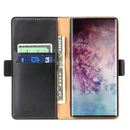 For Galaxy Note10 Dermis Texture PU +TPU Horizontal Flip Leather Case with Holder & Card Slots & Wallet(Black)-garmade.com