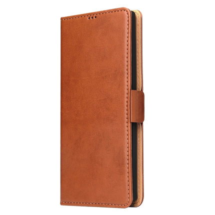 For Galaxy Note10 Dermis Texture PU +TPU Horizontal Flip Leather Case with Holder & Card Slots & Wallet(Brown)-garmade.com