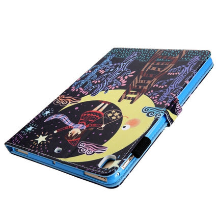 For iPad 10.2 2021 / 2020 / 2019 Coloured Drawing Pattern Horizontal Flip Leather Case with Holder & Card Slots & Photo Frame(Star Picking Girl)-garmade.com