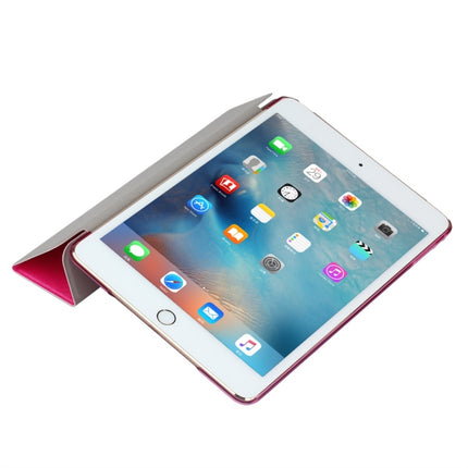 For iPad 10.2 2021 / 2020 / 2019 Silk Texture Horizontal Flip Magnetic PU Leather Case, with Three-folding Holder & Sleep / Wake-up Function(Red)-garmade.com