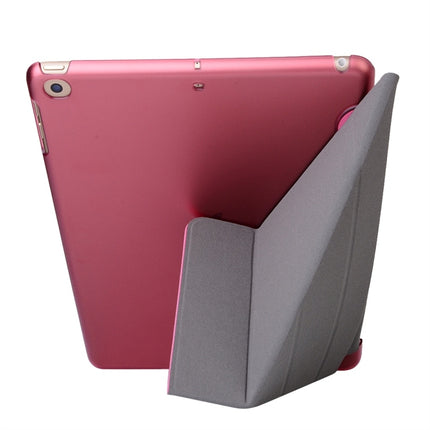 For iPad 10.2 2021 / 2020 / 2019 Silk Texture Horizontal Deformation Flip Leather Case with Holder(Green)-garmade.com
