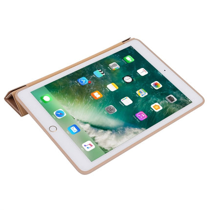 For iPad 10.2 2021 / 2020 / 2019 TPU Horizontal Deformation Flip Leather Case with Holder(Gold)-garmade.com