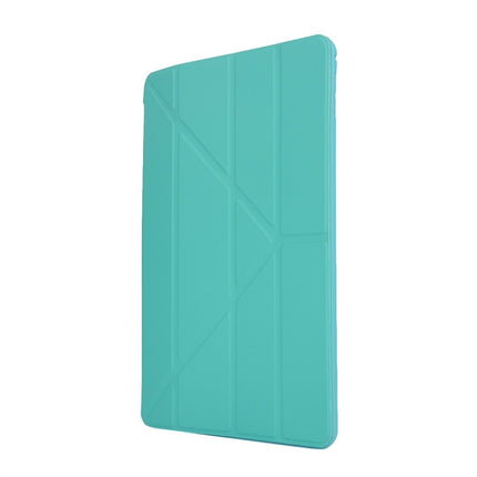 For iPad 10.2 2021 / 2020 / 2019 TPU Horizontal Deformation Flip Leather Case with Holder(Green)-garmade.com