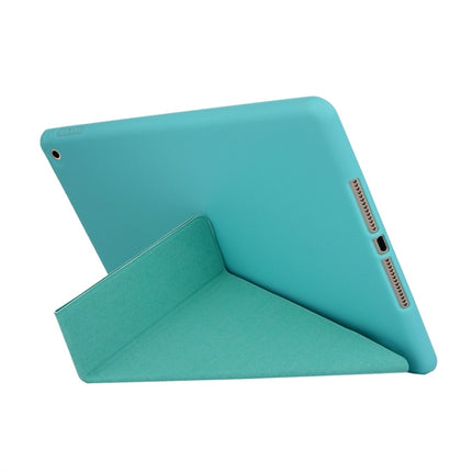 For iPad 10.2 2021 / 2020 / 2019 TPU Horizontal Deformation Flip Leather Case with Holder(Green)-garmade.com