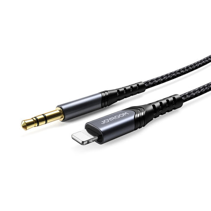 JOYROOM SY-A02 8 Pin to 3.5mm Port High-fidelity Audio Cable, Length:2m(Black)-garmade.com