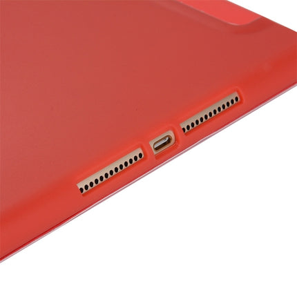 For iPad 10.2 2021 / 2020 / 2019 TPU Horizontal Flip Leather Case, with Three-folding Holder(Green)-garmade.com