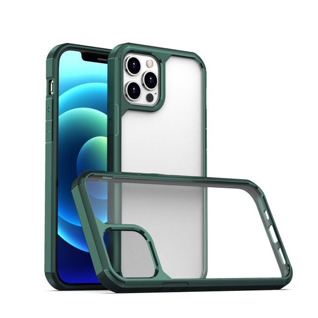 TPU + PC Protective Case For iPhone 12 / 12 Pro(Dark Green)-garmade.com