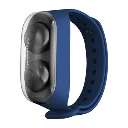 Remax TWS-15 Bluetooth 5.0 Portable Wristband Style True Wireless Stereo Earphone(Blue)-garmade.com