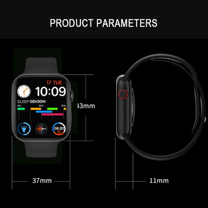 DW35PRO 1.75 inch Color Screen IPX7 Waterproof Smart Watch, Support Bluetooth Answer & Reject / Sleep Monitoring / Heart Rate Monitoring, Style: Silicone Strap(Red)-garmade.com