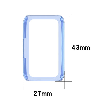 For Huawei Honor Band 6 Half Coverage PC Protective Case(Transparent White)-garmade.com