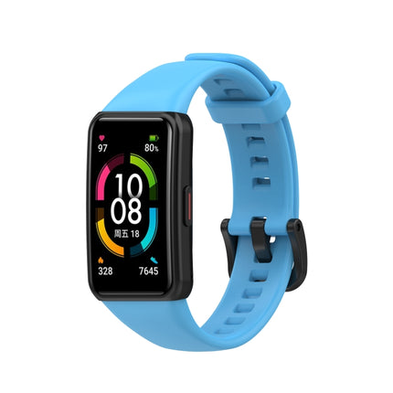 For Huawei Honor Band 6 TPU Replacement Strap Watchband, Size: One Size(Sky Blue)-garmade.com