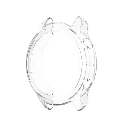 For TicWatch Pro 3 / Pro 3 Lite Half Coverage Hollowed TPU Protective Case(Transparent White)-garmade.com