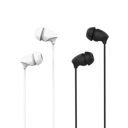 REMAX RM-588 In-Ear Stereo Sleep Earphone with Wire Control & MIC & Support Hands-free(Black)-garmade.com