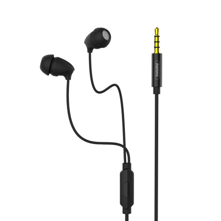 REMAX RM-588 In-Ear Stereo Sleep Earphone with Wire Control & MIC & Support Hands-free(White)-garmade.com
