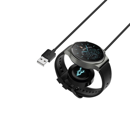 For Huawei Watch GT 2 Pro / GT 2 ECG / GT 2 Porsche Ver USB Magnetic Charging Cable, Length: 1m, Style:One Piece(Black)-garmade.com