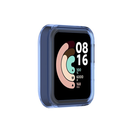 For Xiaomi Mi Watch Lite / Redmi Watch Half Coverage TPU Protective Case(Transparent Blue)-garmade.com