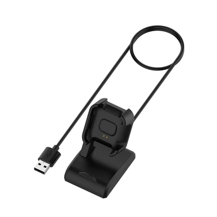 For Xiaomi Mi Watch Lite / Redmi Watch USB Vertical Magnetic Charger Holder with Data Function, Length: 1m(Black)-garmade.com