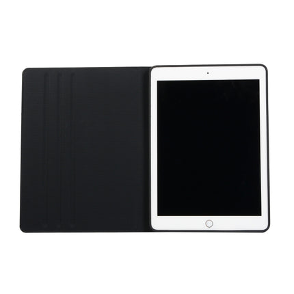 For iPad 10.2 2021 / 2020 / 2019 Voltage Craft Cloth TPU Protective Case with Holder(Black)-garmade.com