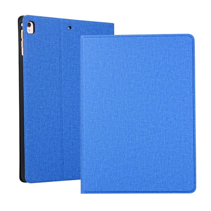 For iPad 10.2 2021 / 2020 / 2019 Voltage Craft Cloth TPU Protective Case with Holder(Blue)-garmade.com