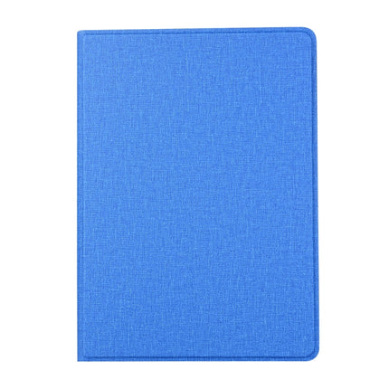 For iPad 10.2 2021 / 2020 / 2019 Voltage Craft Cloth TPU Protective Case with Holder(Blue)-garmade.com