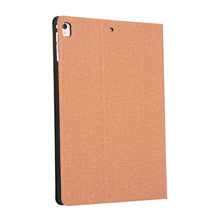 For iPad 10.2 2021 / 2020 / 2019 Voltage Craft Cloth TPU Protective Case with Holder(Gold)-garmade.com