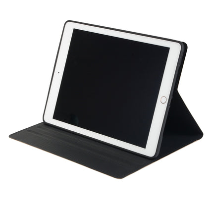 For iPad 10.2 2021 / 2020 / 2019 Voltage Elastic Leather TPU Protective Case with Holder(Black)-garmade.com
