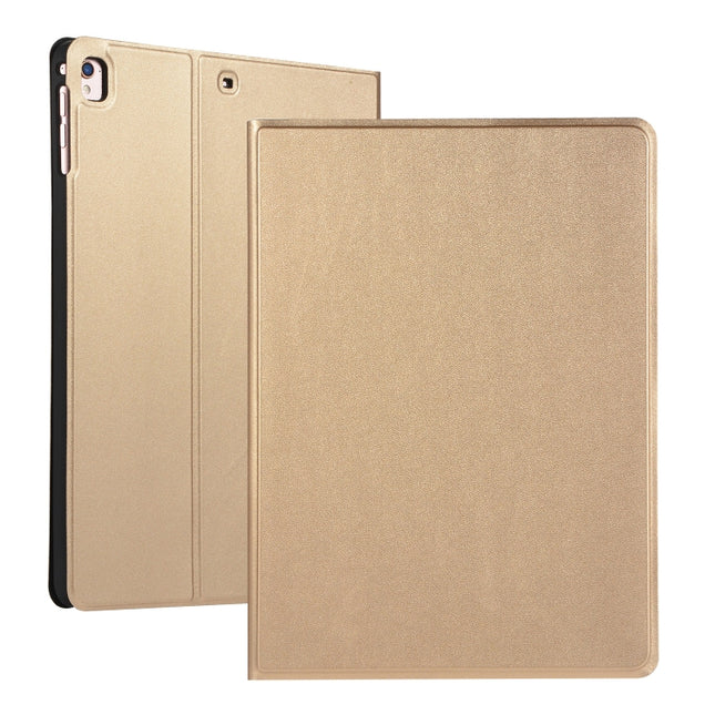 For iPad 10.2 2021 / 2020 / 2019 Voltage Elastic Leather TPU Protective Case with Holder(Gold)-garmade.com