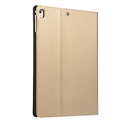 For iPad 10.2 2021 / 2020 / 2019 Voltage Elastic Leather TPU Protective Case with Holder(Gold)-garmade.com
