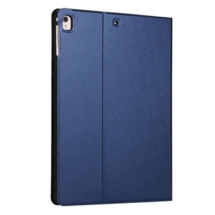 For iPad 10.2 2021 / 2020 / 2019 Voltage Elastic Leather TPU Protective Case with Holder(Dark Blue)-garmade.com