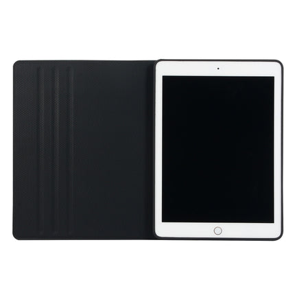 For iPad 10.2 2021 / 2020 / 2019 Voltage Elastic Leather TPU Protective Case with Holder(Dark Blue)-garmade.com
