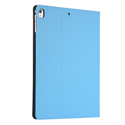 For iPad 10.2 2021 / 2020 / 2019 Voltage Elastic Leather TPU Protective Case with Holder(Blue)-garmade.com