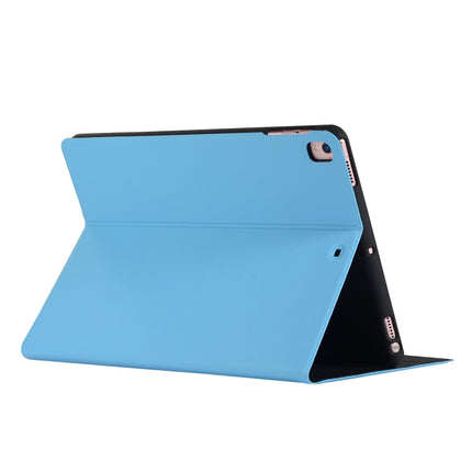 For iPad 10.2 2021 / 2020 / 2019 Voltage Elastic Leather TPU Protective Case with Holder(Blue)-garmade.com