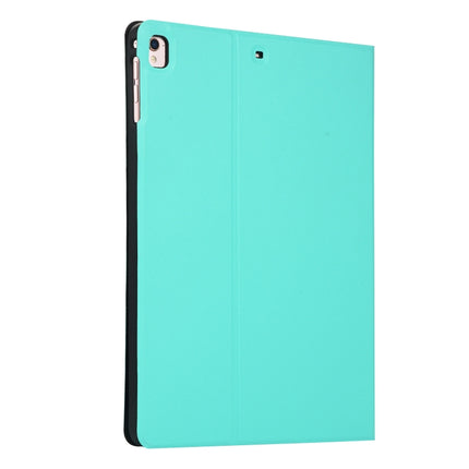 For iPad 10.2 2021 / 2020 / 2019 Voltage Elastic Leather TPU Protective Case with Holder(Mint Green)-garmade.com