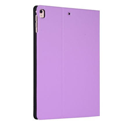 For iPad 10.2 2021 / 2020 / 2019 Voltage Elastic Leather TPU Protective Case with Holder(Purple)-garmade.com