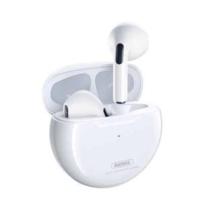 Remax TWS-50i Bluetooth 5.1 True Wireless Stereo Music Bluetooth Earphone(White)-garmade.com
