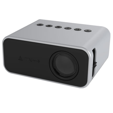T500 1920x1080P 80 Lumens Portable Mini Home Theater LED HD Digital Projector With Remote Control & Adaptor(White)-garmade.com