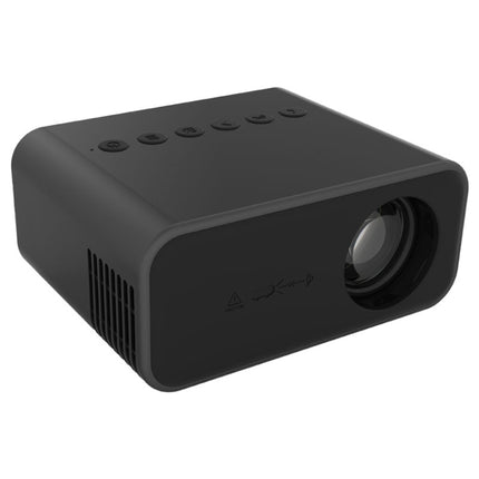 T500 1920x1080P 80 Lumens Portable Mini Home Theater LED HD Digital Projector With Remote Control & Adaptor(Black)-garmade.com