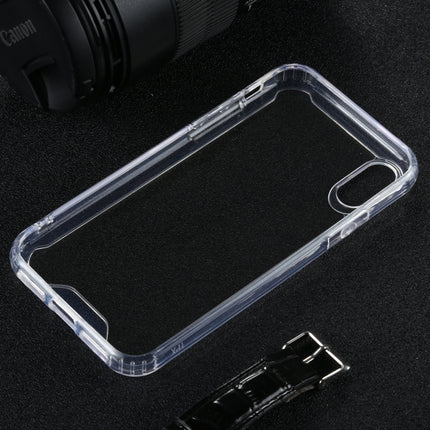 Four-corner Shockproof Transparent TPU + PC Protective Case For iPhone X / XS-garmade.com