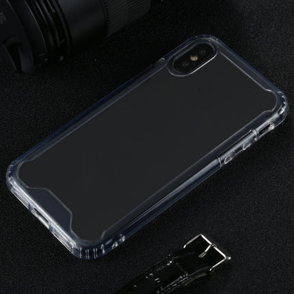 Four-corner Shockproof Transparent TPU + PC Protective Case For iPhone X / XS-garmade.com