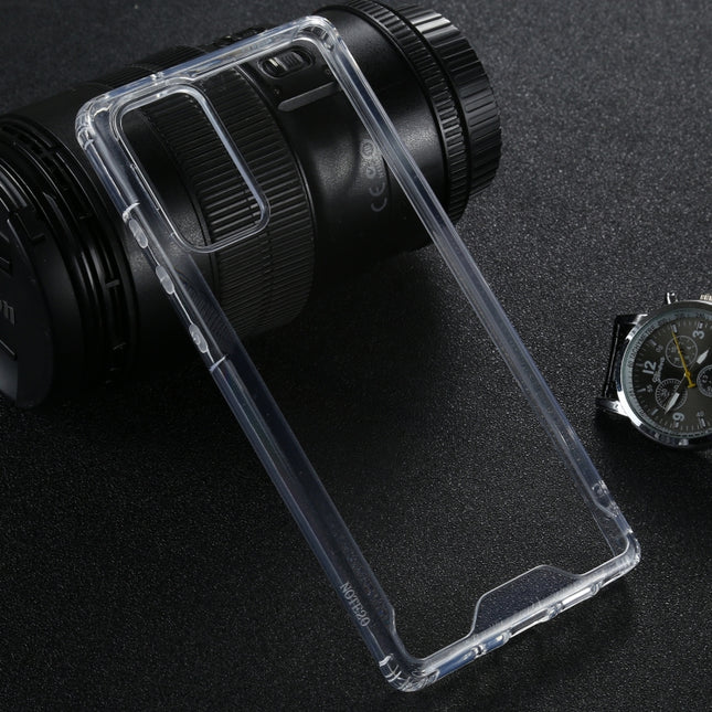 For Samsung Galaxy Note20 Four-corner Shockproof Transparent TPU + PC Protective Case-garmade.com