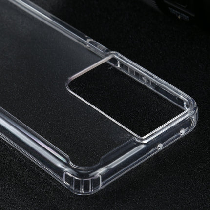 For Samsung Galaxy S21 Ultra 5G Four-corner Shockproof Transparent TPU + PC Protective Case-garmade.com