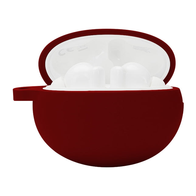 For Huawei FreeBuds 4i Silicone Wireless Bluetooth Earphone Protective Case Storage Box(Wine Red)-garmade.com
