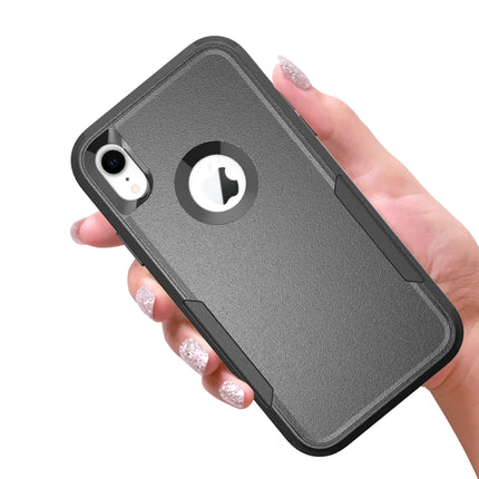 TPU + PC Shockproof Protective Case For iPhone XR(Black)-garmade.com